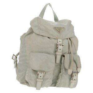 PRADA Backpack Nylon Gray Auth sw1586